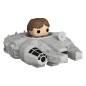 Star Wars - Bitty POP! Rides Vinyl figurine Display Han Solo w/Millenium Falcon 2,5 cm