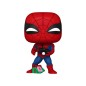 Marvel - Figurine POP! Holiday Spiderman w/Open gift 9 cm