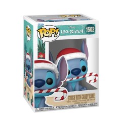 Disney - Figurine POP! Holiday Stitch avec guirlande 9 cm