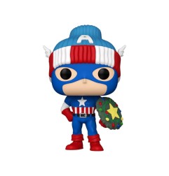 Marvel - POP! Vinyl figurine Holiday Capt. America 9 cm