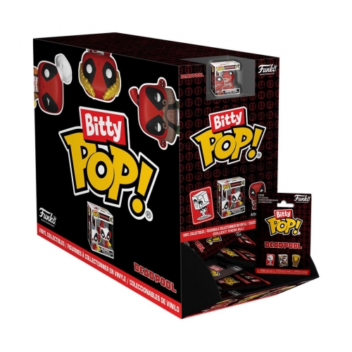 Marvel - Figurines Bitty POP! Deadpool Display PDQ 2,5 cm