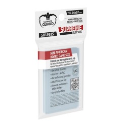 Ultimate Guard - 50 pochettes Supreme Sleeves jeux de plateau américains petit format