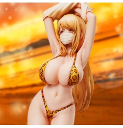 Original Illustration - POPQN Illustration statuette PVC Leopard print Swimsuit 21 cm