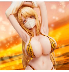 Original Illustration - POPQN Illustration statuette PVC Leopard print Swimsuit 21 cm