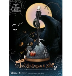 L'etrange Noël de Mr. Jack - L'Étrange Noël de monsieur Jack statuette Master Craft Jack Skellington & Zero 39 cm