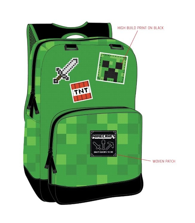 minecraft sac a dos