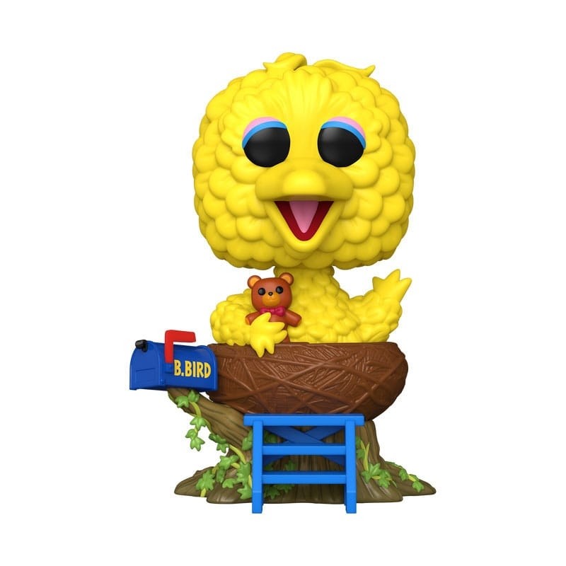 1, Rue Sésame - Sesame Street POP! Deluxe Vinyl figurine Big Bird in Nest 17 cm