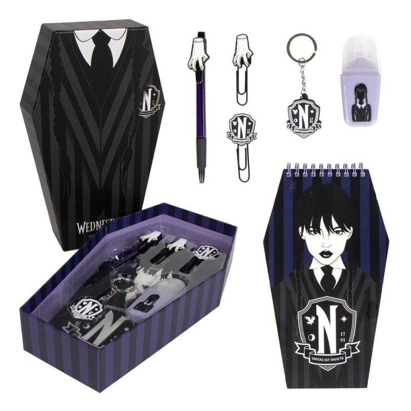 Wednesday - Set d'écriture 6 pièces