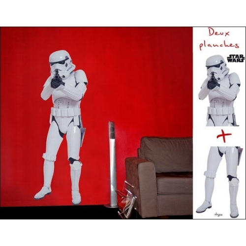 STAR WARS - Planche de stickers muraux Storm Trooper