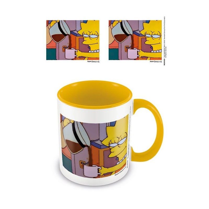 Simpsons - Mug Coloured Inner Lisa Coffee Simpsons - Mug Coloured Inner Lisa Coffee