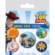 Toy Story 4 - Pack 5 badges Friends for Life