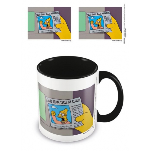 The Simpsons - Mug Coloured Inner Old Man Yells At Cloud