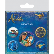 Aladdin - Pack 5 badges A Whole New World