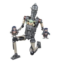 Star Wars : The Mandalorian Black Series - Pack 2 figurines IG-12 & Grogu 15 cm