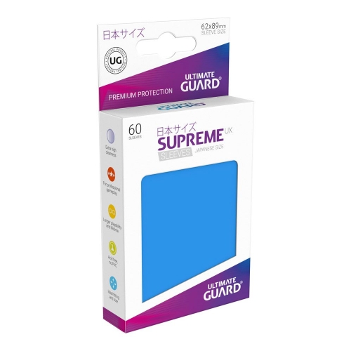 Ultimate Guard - 60 pochettes Supreme UX Sleeves format japonais Bleu Roi