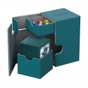 Ultimate Guard - Boîte pour cartes Twin Flip'n'Tray Deck Case 100+ taille standard XenoSkin Bleu Pétrole