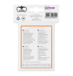 Ultimate Guard - 50 pochettes Supreme UX Sleeves taille standard Orange Mat