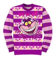 Disney - Sweatshirt Jumper Alice au Pays des Merveilles All Mad Here 