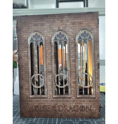 Game Of Thrones - House of the Dragon maquette Book Nook Tiny Adventures Iron Throne 23 cm