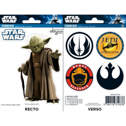 STAR WARS - Planche de mini-stickers (16x11) -  Yoda
