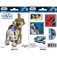 STAR WARS - Planche de mini-stickers (16x11) -  R2D2