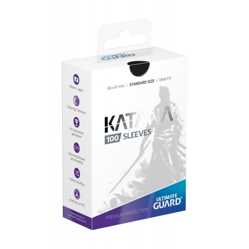 Ultimate Guard - 100 pochettes Katana Sleeves taille standard Noir