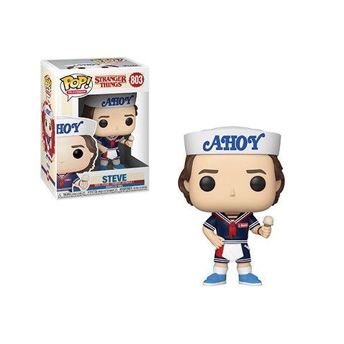 Stranger Things - Figurine POP! Steve avec son chapeau et sa glace 9 cm