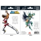 SAINT SEIYA - Stickers - 16x11cm/ 2 planches - Pégase/Shiryu