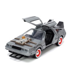 Retour vers le Futur III - Réplique métal 1/32 DeLorean Time Machine Free Rolling
