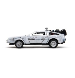 Retour vers le futur - Retour vers le Futur DeLorean Time Machine Frost 1/32 métal Hollywood Rides