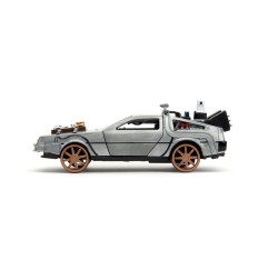 Retour vers le futur - Retour vers le Futur III DeLorean Time Machine Railroad Wheels 1/32 métal Hollywood Rides