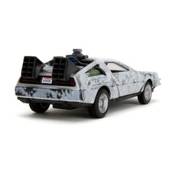 Retour vers le futur - Retour vers le Futur DeLorean Time Machine Frost 1/32 métal Hollywood Rides