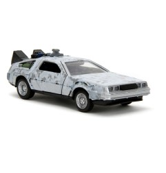 Retour vers le futur - Retour vers le Futur DeLorean Time Machine Frost 1/32 métal Hollywood Rides