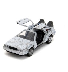 Retour vers le Futur - Réplique métal 1/32 DeLorean Time Machine Frost