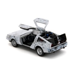 Retour vers le Futur - Réplique métal 1/32 DeLorean Time Machine Frost