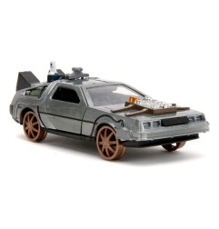 Retour vers le futur - Retour vers le Futur III DeLorean Time Machine Railroad Wheels 1/32 métal Hollywood Rides