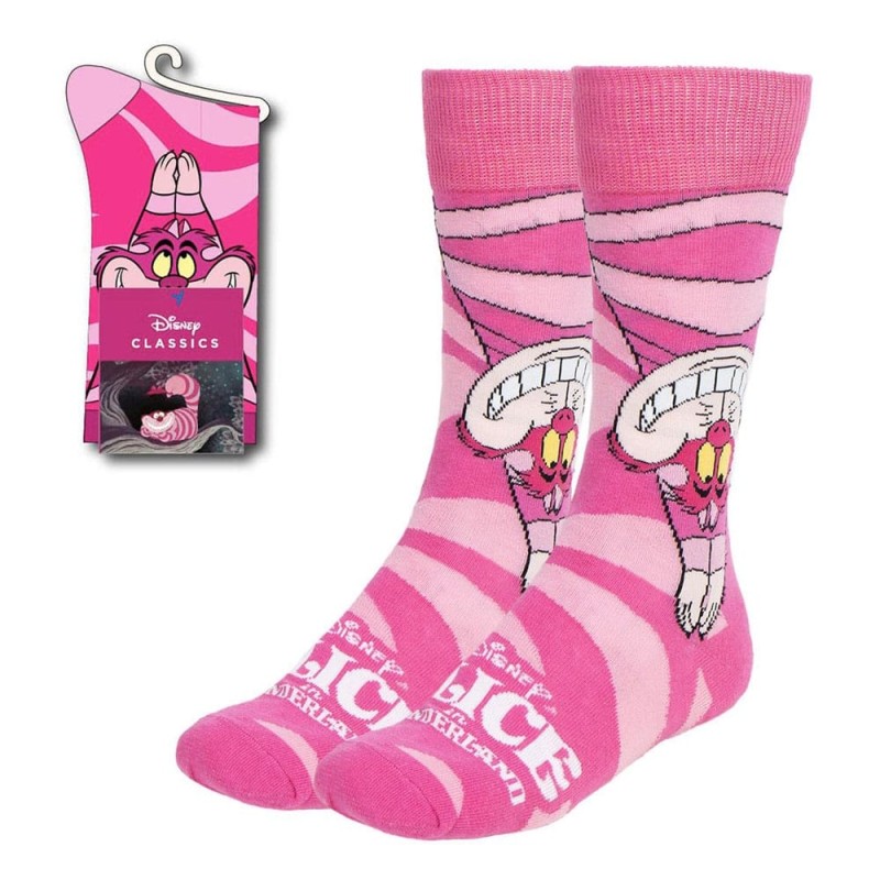 Disney - Chaussettes Alice au Pays des Merveilles Chat du Cheshire Upside Down 36-43