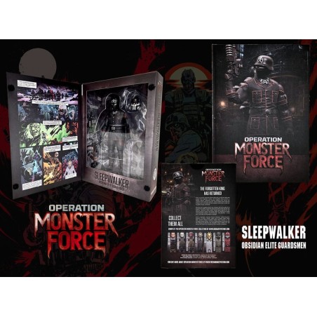 Operation: Monster Force - Figurine 1/12 Sleepwalker Obsidian Elite Guardsmen 15 cm