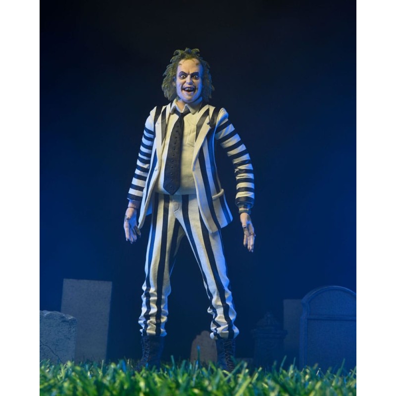 Beetlejuice - 1988 figurine  Black and White Striped Suit 18 cm