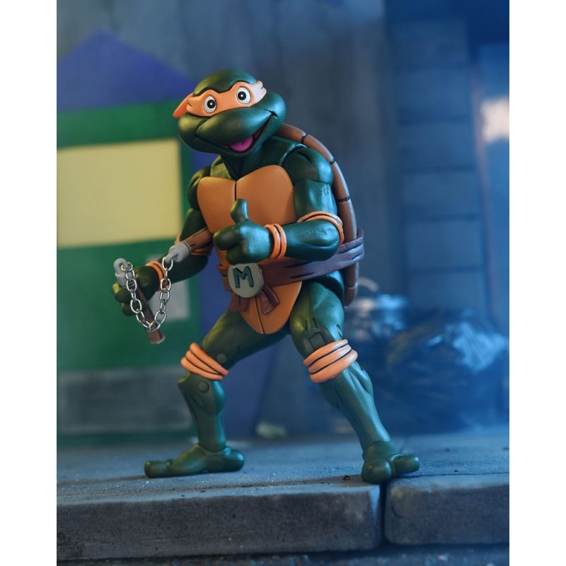 Tortues Ninja - (Cartoon) figurine Ultimate Michelangelo VHS 18 cm