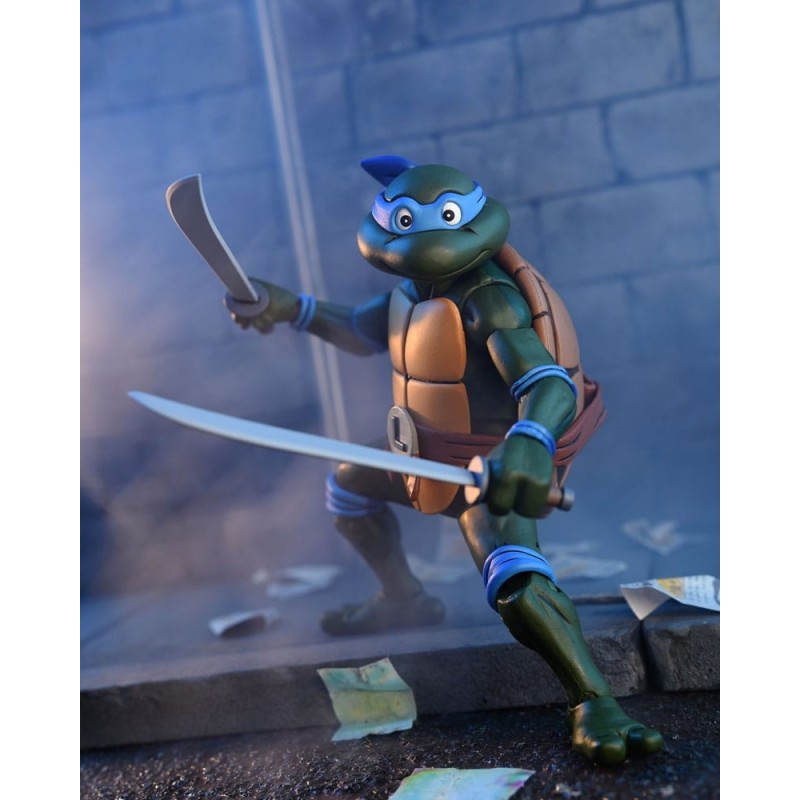 Tortues Ninja - (Cartoon) figurine Ultimate Leonardo VHS 18 cm