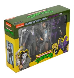 Les Tortues Ninja (Cartoon) - Pack 2 figurines Business Suit Casey Jones & Split Foot Soldier 18 cm