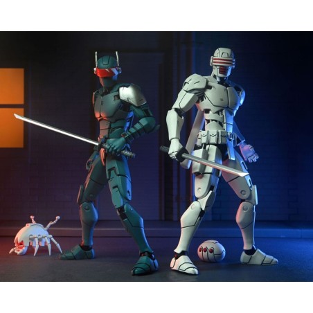 Tortues Ninja - (The Last Ronin) pack 2 figurines Synja Robots 18 cm
