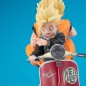 Dragonball Z 05 Desktop Real McCoy - Diorama Super Saiyan Son Goku & Super Saiyan Son Gohan & Motorbike 16 cm