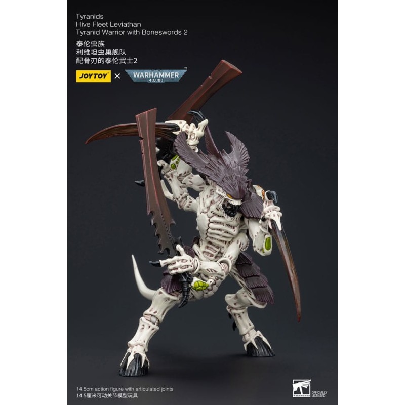 Warhammer - 40k figurine 1/18 Tyranids Hive Fleet Leviathan Tyranid Warrior with Boneswords 2 15 cm