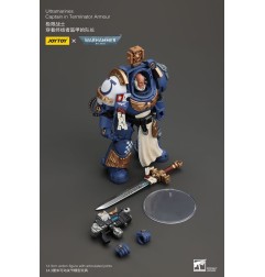 Warhammer 40k - Figurine 1/18 Ultramarines Captain In Terminator Armour 14 cm