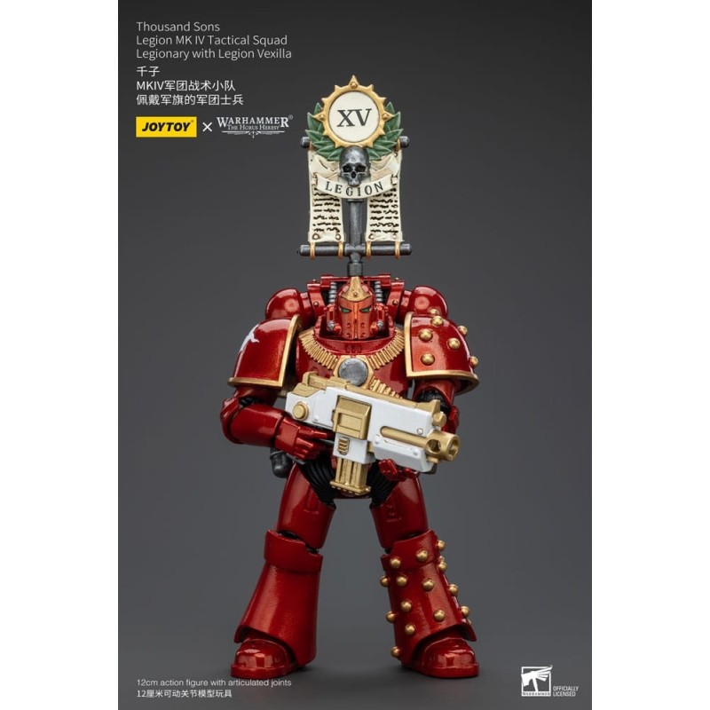 Warhammer - The Horus Heresy figurine 1/18 Thousand Sons Legion MK IV Tactical Squad Legionary with Legion Vexilla 12 cm