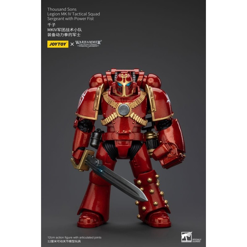 Warhammer - The Horus Heresy figurine 1/18 Thousand Sons Legion MK IV Tactical Squad Sergeant with Power Fist 12 cm