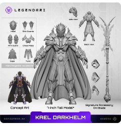 Legendari - Figurine 1/10 Kael Darkhelm 18 cm