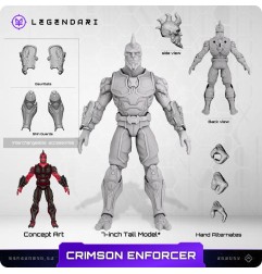 Legendari - Figurine 1/10 Crimson Enforcer 18 cm